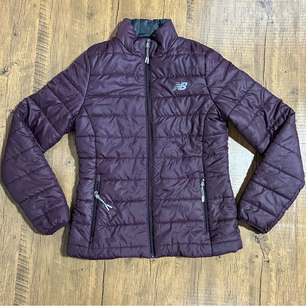 New Balance Women's Puffer Jacket - Deep Purple S